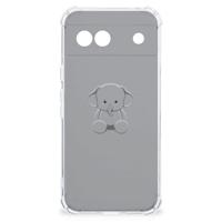 Google Pixel 8A Stevig | Bumper Hoesje | Grijs Baby Olifant