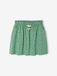 Meisjesrok met print mintgroen