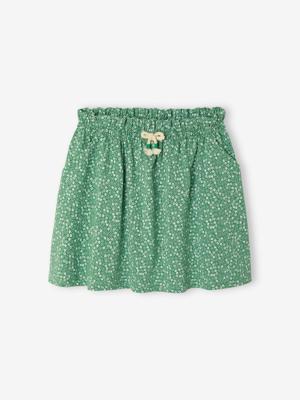 Meisjesrok met print mintgroen