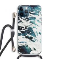 Golven: iPhone 12 Pro Transparant Hoesje met koord