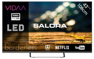 Salora 43XFV3300 tv 109,2 cm (43") Full HD Smart TV Wifi Zwart