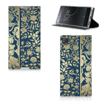 Sony Xperia L1 Smart Cover Beige Flowers - thumbnail