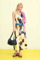 Lange bedrukte jurk - BLACK - S