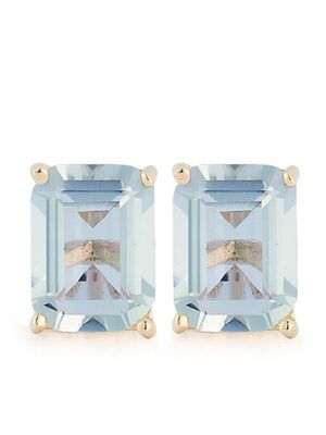 Mateo puces d'oreilles en or 14ct serties de topaze
