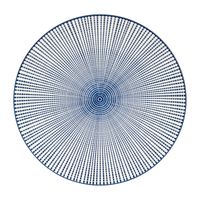 Dinerbord blue print - stripes - ⌀26 cm - thumbnail