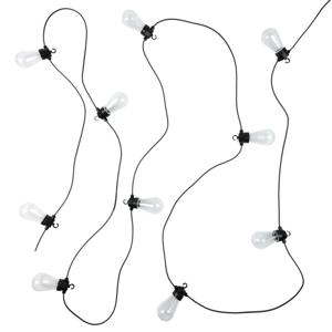 Home Deco Factory feestverlichting lichtsnoer - 10 LED lampen - gekleurd - 500 cm