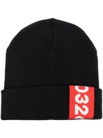 032c bonnet à logo en jacquard - Noir