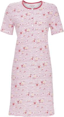 Katoenen bloemen nachthemd rood Katoenen bloemen nachthemd rood