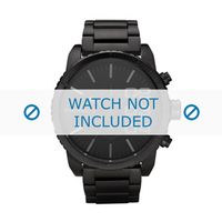 Diesel horlogeband DZ4207 Staal Zwart 26mm