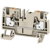 Weidmüller 2674780000 Doorgangsserieklem Push-In-klem, Steekaansluiting Donkerbeige 100 stuk(s)