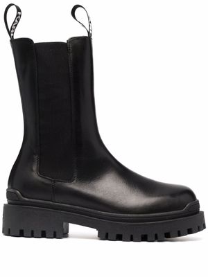 Karl Lagerfeld bottines Chelsea en cuir - Noir