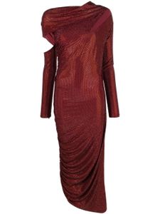 Cult Gaia robe longue Kumasi à strass - Rouge