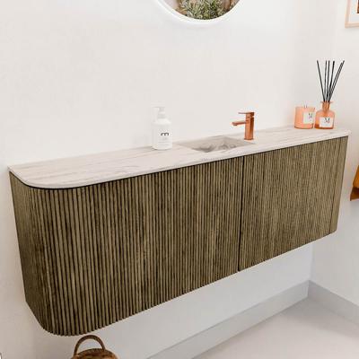 Toiletmeubel Mondiaz Joya Dlux | 123.2 cm | Meubelkleur Dusk | Faye wastafel Nata Wasbak Midden | 1 kraangat
