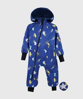 Waterproof Softshell Overall Comfy Animals Circus Jumpsuit - thumbnail