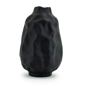 By-Boo Vaas 'Dent' 37cm hoog, kleur Zwart