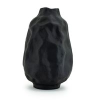 By-Boo Vaas 'Dent' 37cm hoog, kleur Zwart