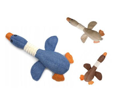 Nobleza Honden piepspeelgoed - Pluche gans
