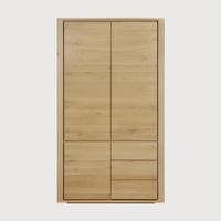 Ethnicraft Kledingkast 'Shadow' Geolied Eikenhout, 200 x 115cm