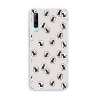 Miauw: Huawei P Smart Pro Transparant Hoesje Miauw: Huawei P Smart Pro Transparant Hoesje
