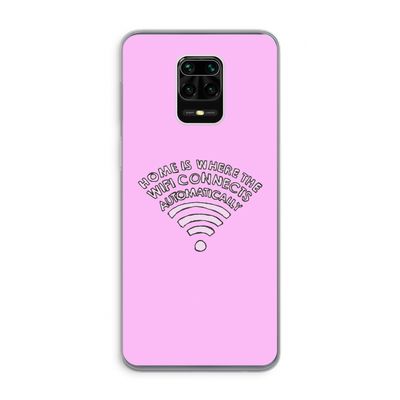 Home Is Where The Wifi Is: Xiaomi Redmi Note 9 Pro Transparant Hoesje
