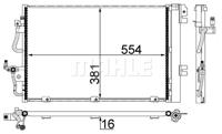 Condensor, airconditioning MAHLE, u.a. für Opel, Vauxhall - thumbnail