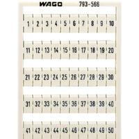 WAGO 793-5503 Markeringskaarten Wit 1 stuk(s)