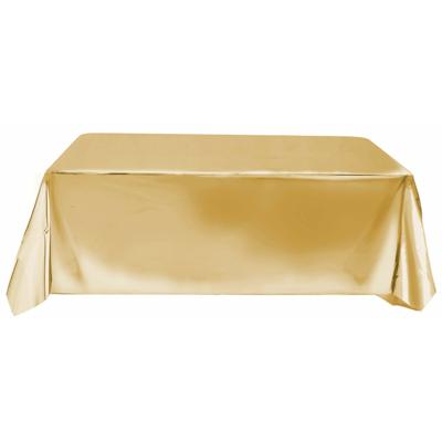 Fiestas Guirca Tafelkleed/tafellaken - polyester folie - metallic goud - 140 x 275 cm