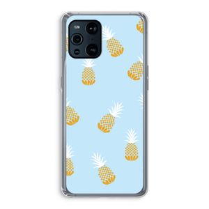 Ananasjes: Oppo Find X3 Transparant Hoesje
