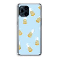 Ananasjes: Oppo Find X3 Transparant Hoesje