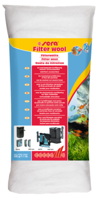 Sera Filterwatten 500g - Herbruikbare Vijverfilterwol voor Kristalhelder Water & Alle Systemen