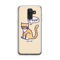 Miauw: Samsung Galaxy J8 (2018) Transparant Hoesje