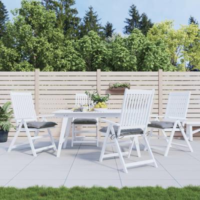 VidaXL Stoelkussens 4 st 40x40x7 cm oxford stof grijs