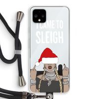 Came To Sleigh: Pixel 4 XL Transparant Hoesje met koord
