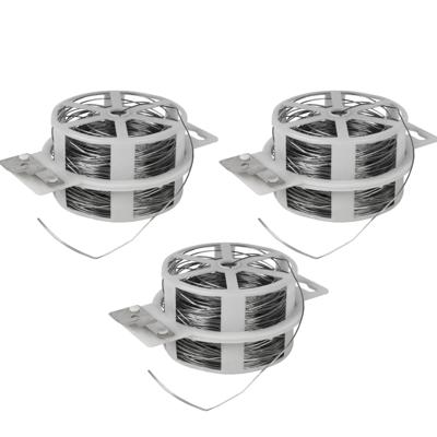 Metalen binddraad - 3x rollen - 50 meter x 0.7 mm - plantendraad - ijzerdraad Metalen binddraad - 3x rollen - 50 meter x 0.7 mm - plantendraad - ijzerdraad