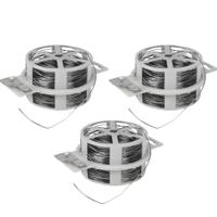 Metalen binddraad - 3x rollen - 50 meter x 0.7 mm - plantendraad - ijzerdraad