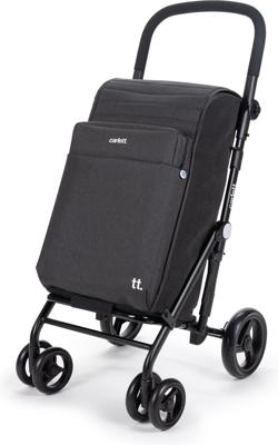 Carlett URBAN Family LETT470 62 Ltr Shopping Trolley-Volcano Black
