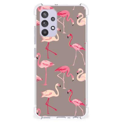 Samsung Galaxy A32 4G | A32 5G Enterprise Editie Case Anti-shock Flamingo Samsung Galaxy A32 4G | A32 5G Enterprise Editie Case Anti-shock Flamingo