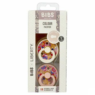 Bibs 1 Fopspeen Duo Liberty Garden Blossom Blush 2