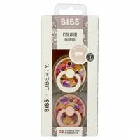 Bibs 1 Fopspeen Duo Liberty Garden Blossom Blush 2