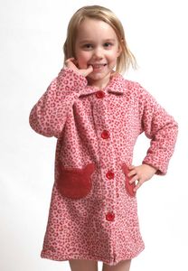 Kinderbadjas knopen panter print-104