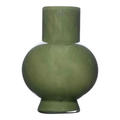Hakbijl Glass Bloemenvaas Deborah - Donker Groen - glas - D17 x H22 cm?