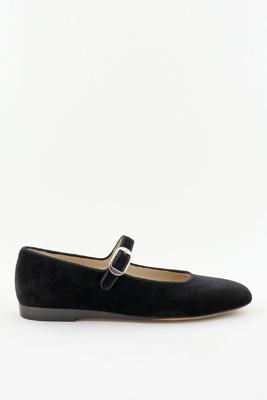 Le Monde Beryl ballerina&apos;s Mary Jane Velvet MRJ-VEL-BLA black