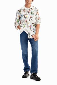 Shirt met dansende poppen - WHITE - M