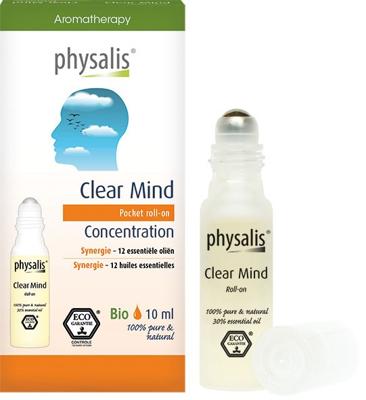 Physalis Aromatherapy Pocket Roll-On Clear Mind Olie 10ml Physalis Aromatherapy Pocket Roll-On Clear Mind Olie 10ml