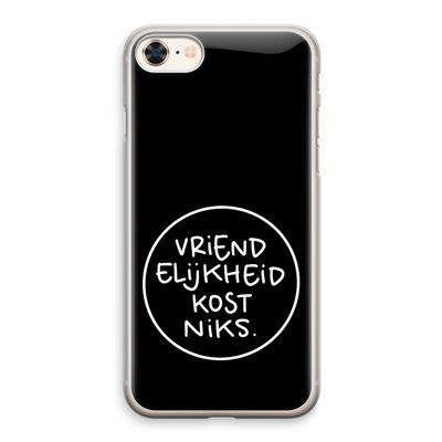 Vriendelijkheid: iPhone 8 Transparant Hoesje