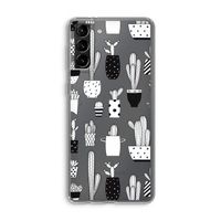 Cactusmotief: Samsung Galaxy S21 Plus Transparant Hoesje