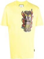 Philipp Plein t-shirt Hawaii à ornements - Jaune