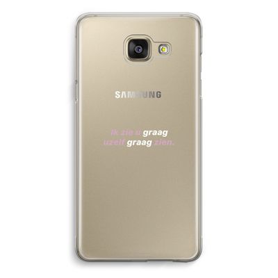 uzelf graag zien: Samsung Galaxy A5 (2016) Transparant Hoesje