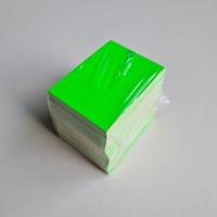 Prijskaart blanco fluor groen 6x8cm 100