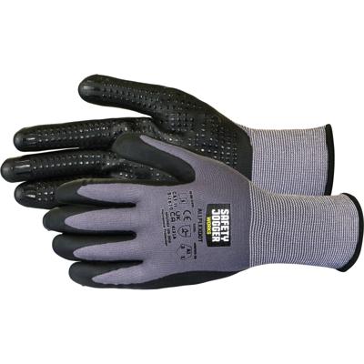 Safety Jogger AllFlexDot Handschoenen 12-Pack 4131A | Zwart | Maat 7 - 5401124557039